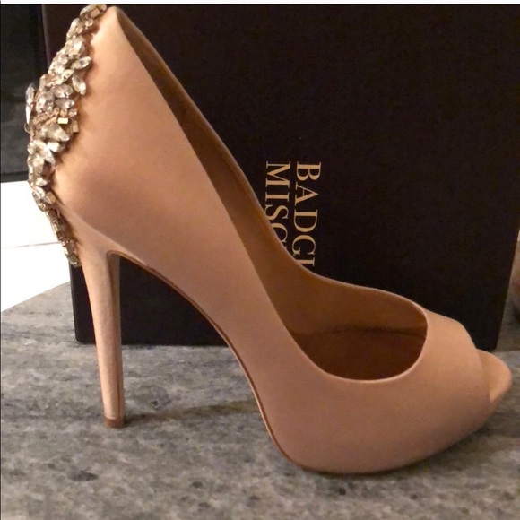 Badgley Mischka Studded Heels - Picture 8 of 8